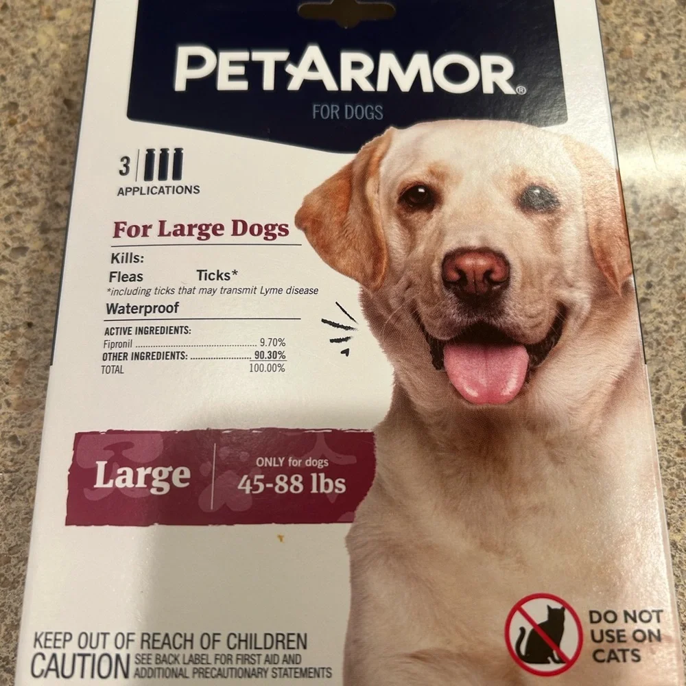 PetArmor Flea & Tick Preventative for Large Dogs 3 pack NWT